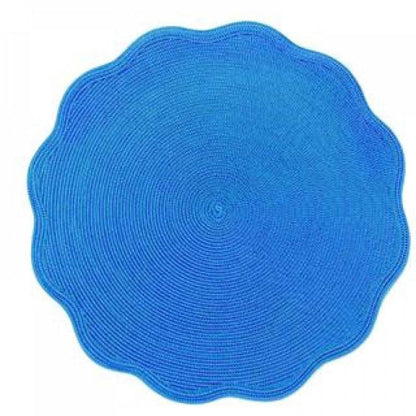 16" Round Scallop Placemat (Sherbet 2-Tone Colors) by Deborah Rhodes Additional Image - 1