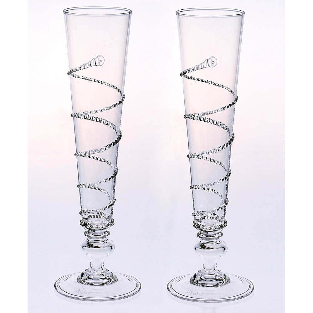 Amalia Pair of Champagne Flutes (5 oz) by Juliska