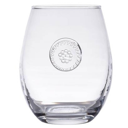 Berry & Thread Clear Stemless White Wine Glass by Juliska