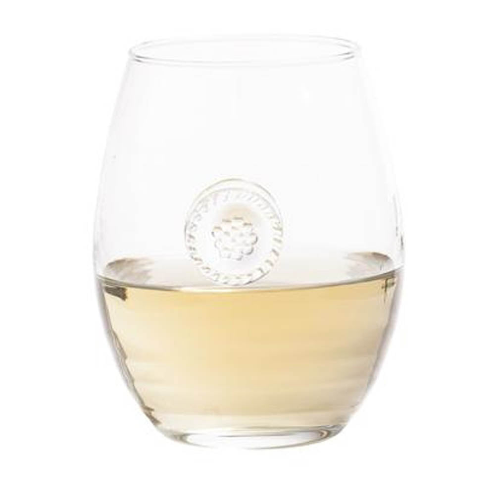 Berry & Thread Clear Stemless White Wine Glass by Juliska Additional Image-1