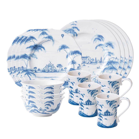 Country Estate 16pc Setting - Delft Blue by Juliska