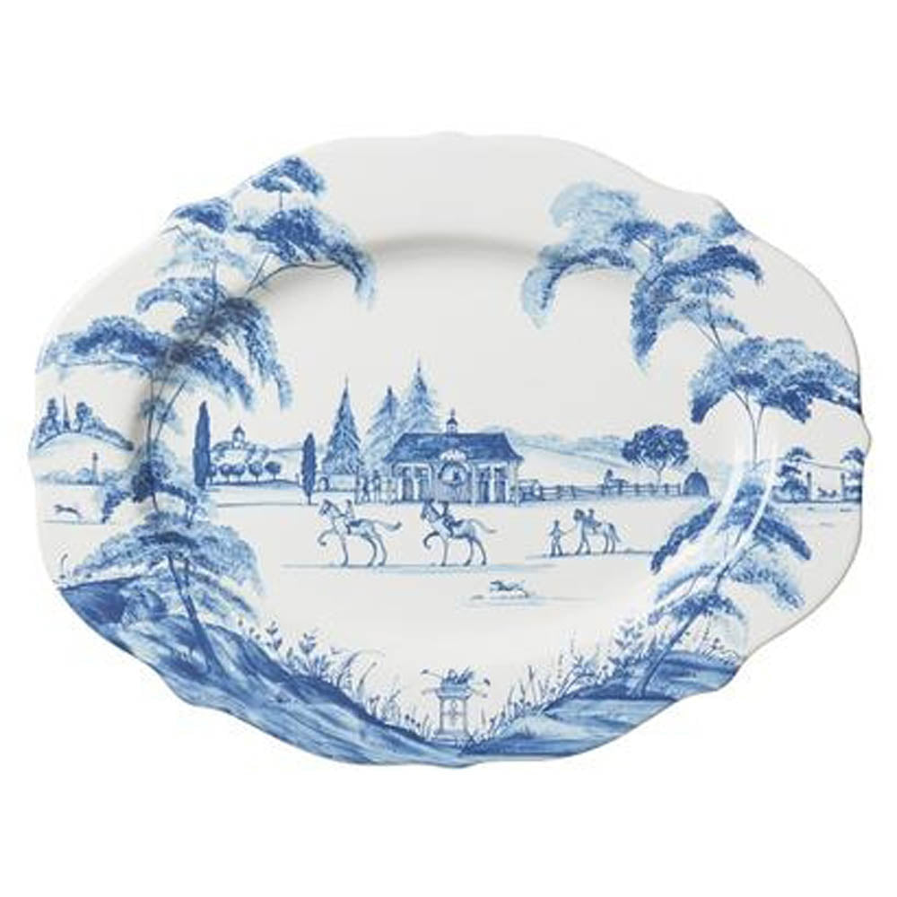 Country Estate Delft Blue Serving Platter by Juliska