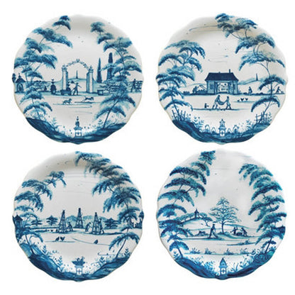 Country Estate Delft Blue Party Plates Set by Juliska