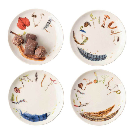 Forest Walk Tidbit Plates Set of 4 by Juliska