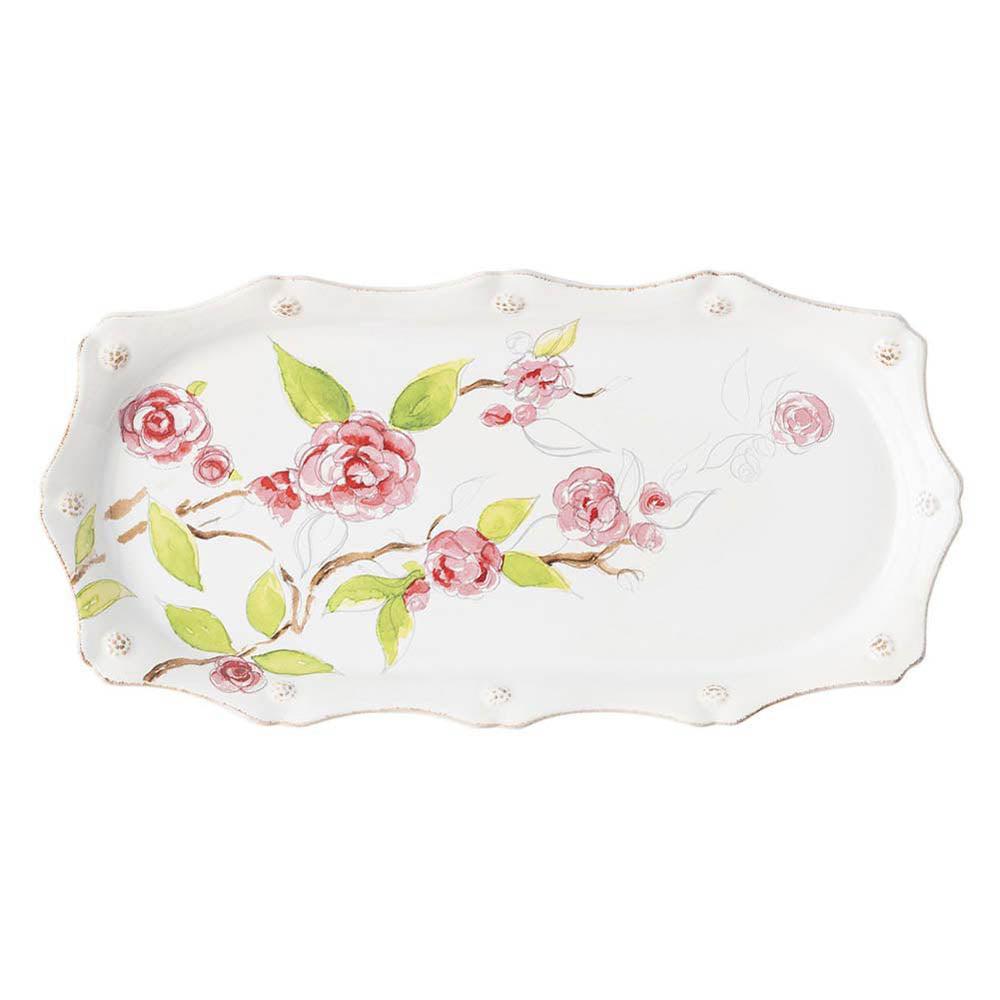 Berry & Thread Floral Sketch Camellia Hostess Tray by Juliska