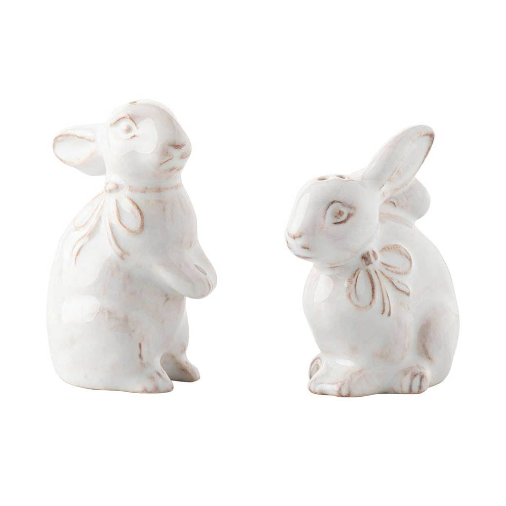 Clever Creatures Bunny Salt & Pepper Set by Juliska