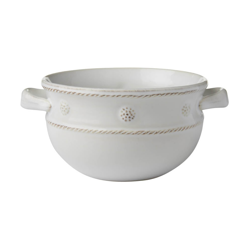 Berry & Thread White 2 Handled Soup/Chili Bowl by Juliska