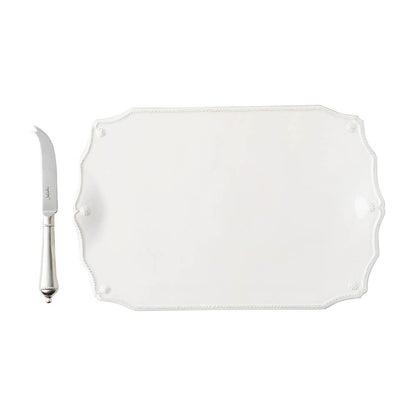 Berry & Thread Whitewash 15" Serving Board w/Knife by Juliska Additional Image-1