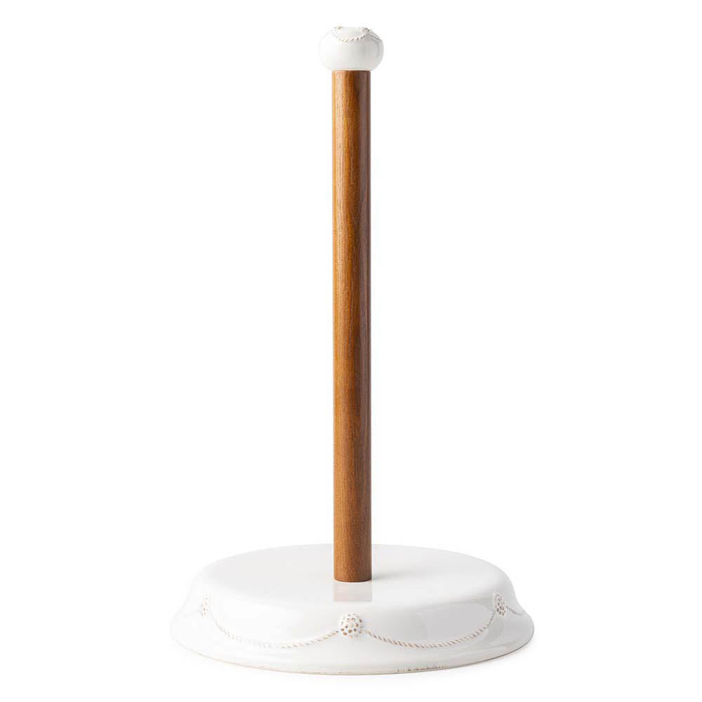 Berry & Thread Whitewash Paper Towel Holder by Juliska