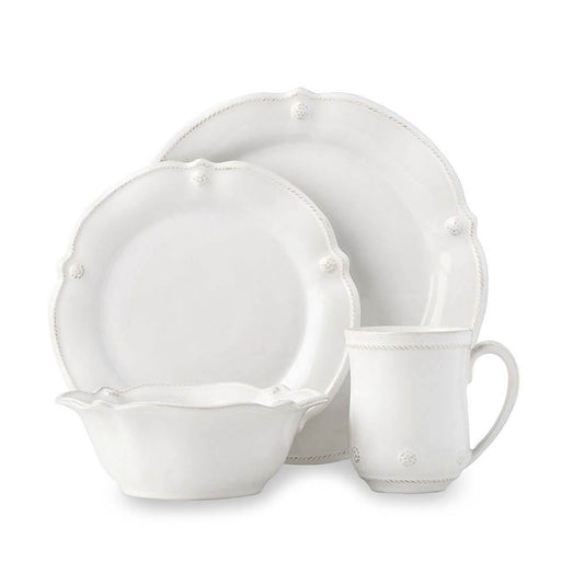 Berry & Thread Whitewash Flared 4pc Place Setting by Juliska