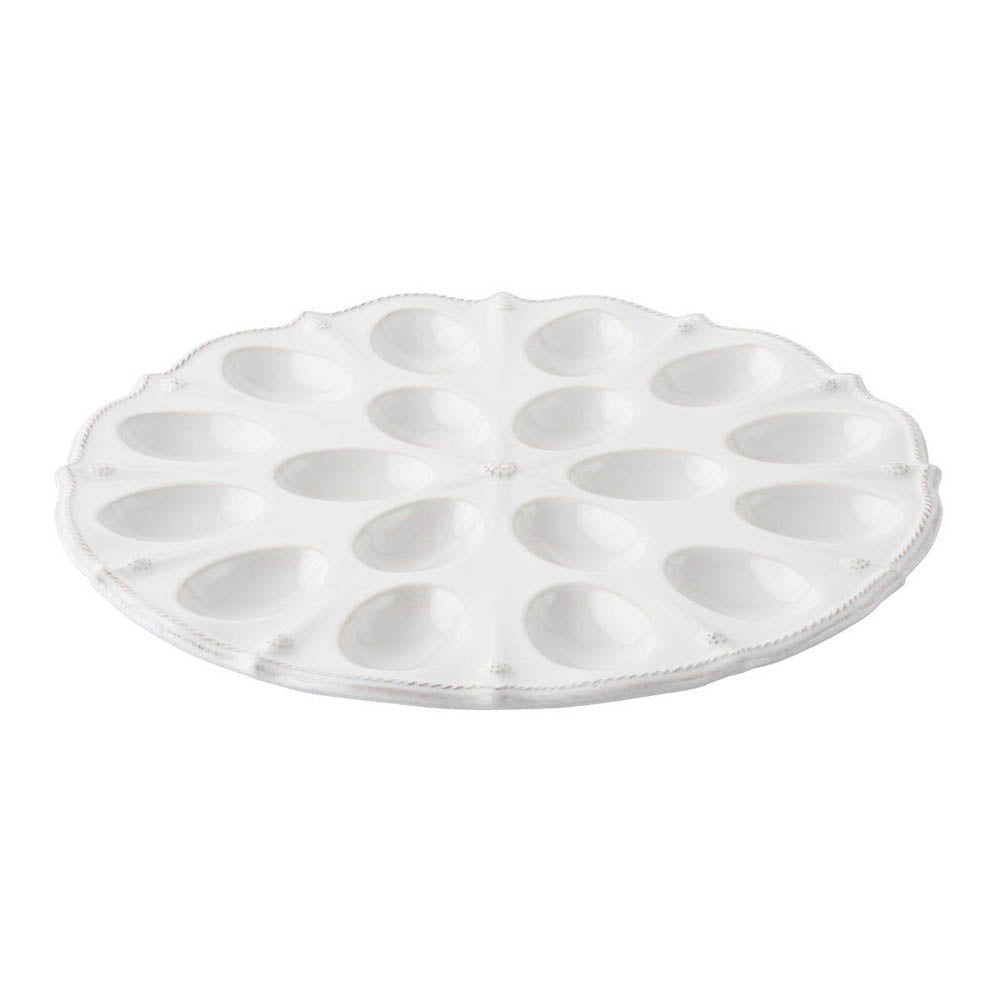 Berry & Thread Whitewash devilled Egg Platter by Juliska Additional Image-1