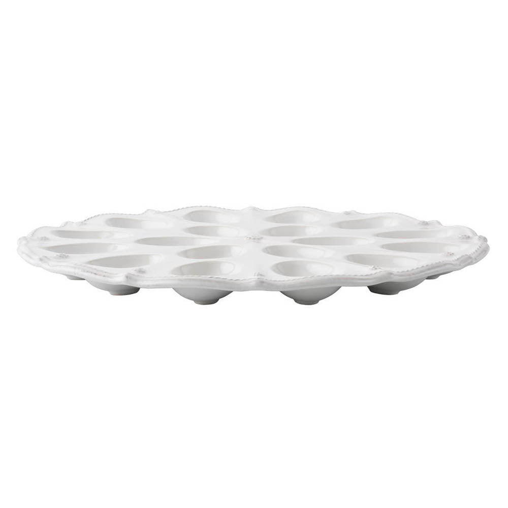 Berry & Thread Whitewash devilled Egg Platter by Juliska Additional Image-2