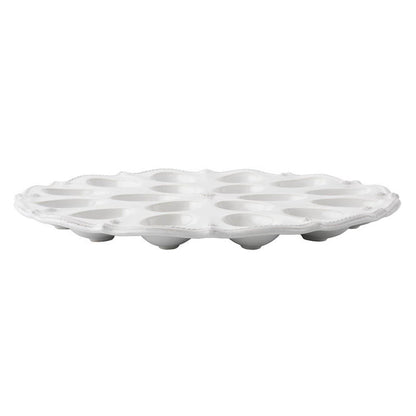 Berry & Thread Whitewash devilled Egg Platter by Juliska Additional Image-2