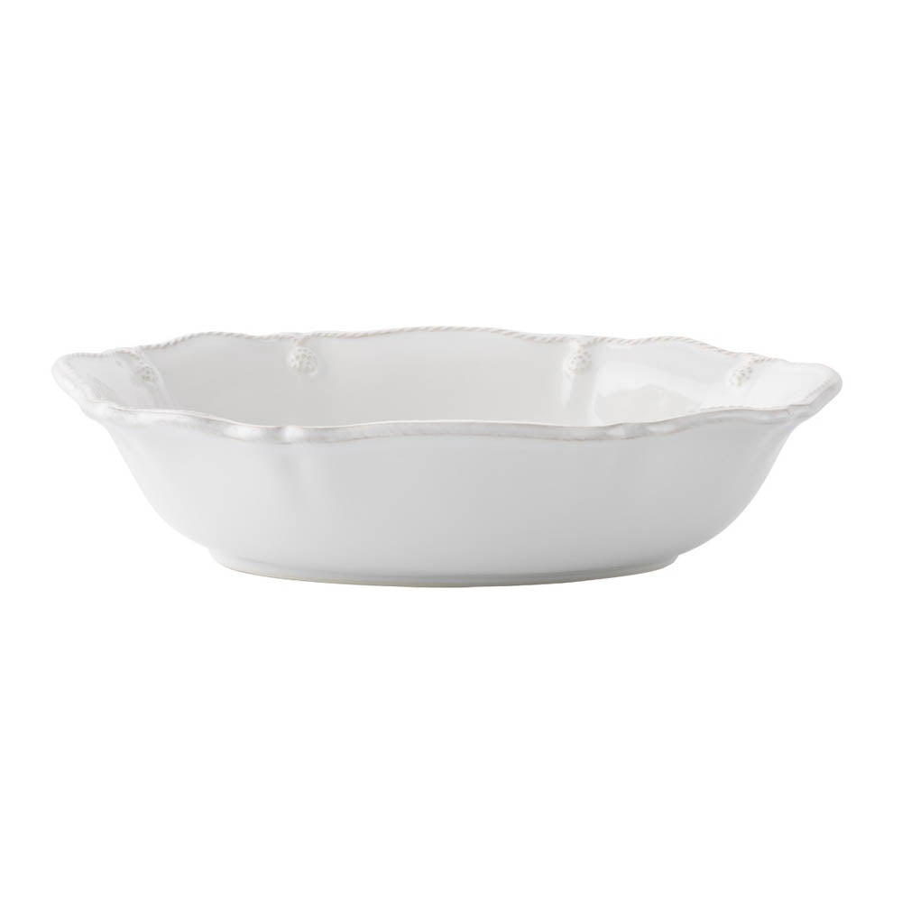 Berry & Thread Whitewash 12" Oval Serving Bowl by Juliska