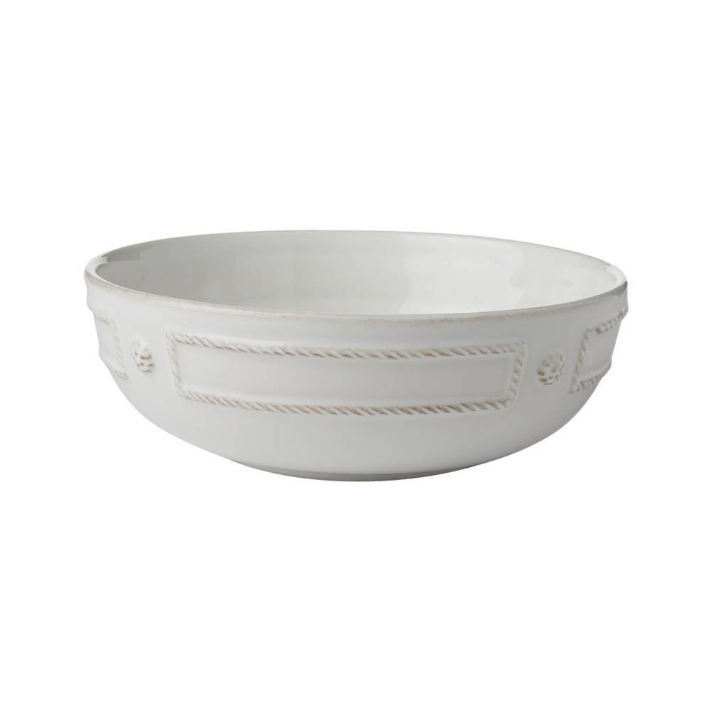 Berry & Thread White French Panel Pasta Coupe Bowl by Juliska