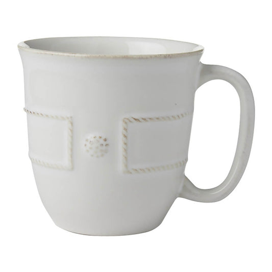 Berry & Thread French Panel White Coffe/Tea Cup by Juliska