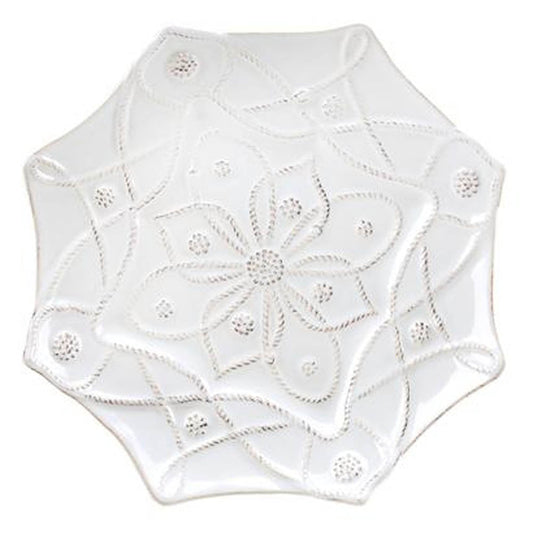 Alcazar White Dessert Plate by Juliska