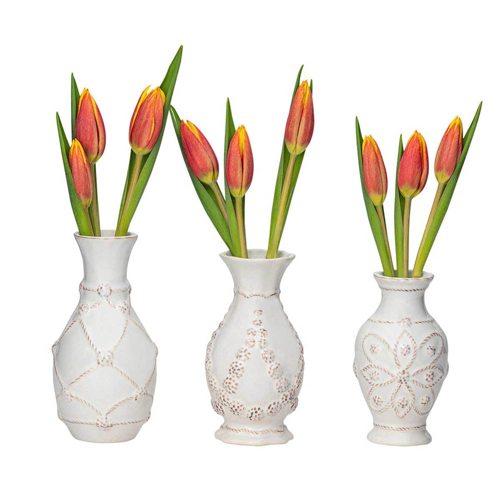 Jardins Du Monde Mini Vase Trio - Whitewash by Juliska Additional Image-1