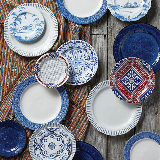Le Panier White/Delft Side/Cocktail Plate by Juliska Additional Image-1