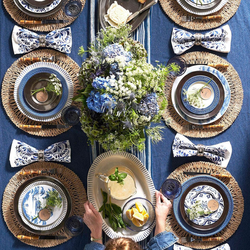 Wanderlust Iberian Journey Indigo Cocktail Plate by Juliska Additional Image-2