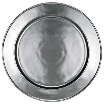 Pewter Stoneware Round Charger/Server Plate by Juliska