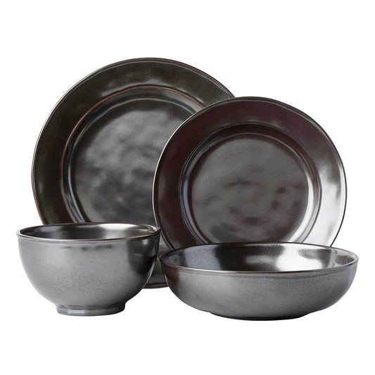 Pewter Stoneware 4pc Setting by Juliska