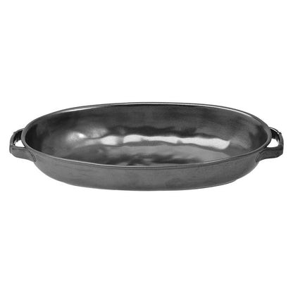 Pewter Stoneware 15.5" Shallow Baker by Juliska