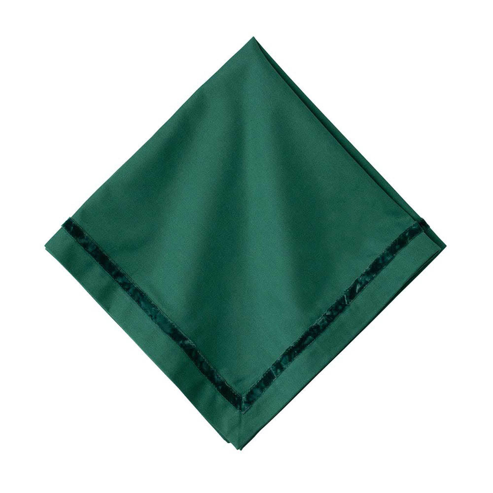 Velvet Trim Napkin - Evergreen by Juliska