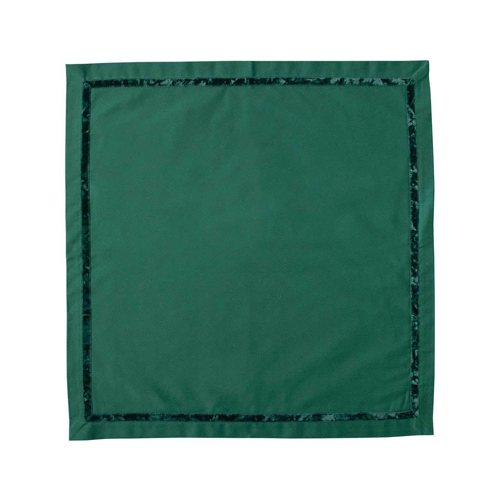 Velvet Trim Napkin - Evergreen by Juliska Additional Image-1