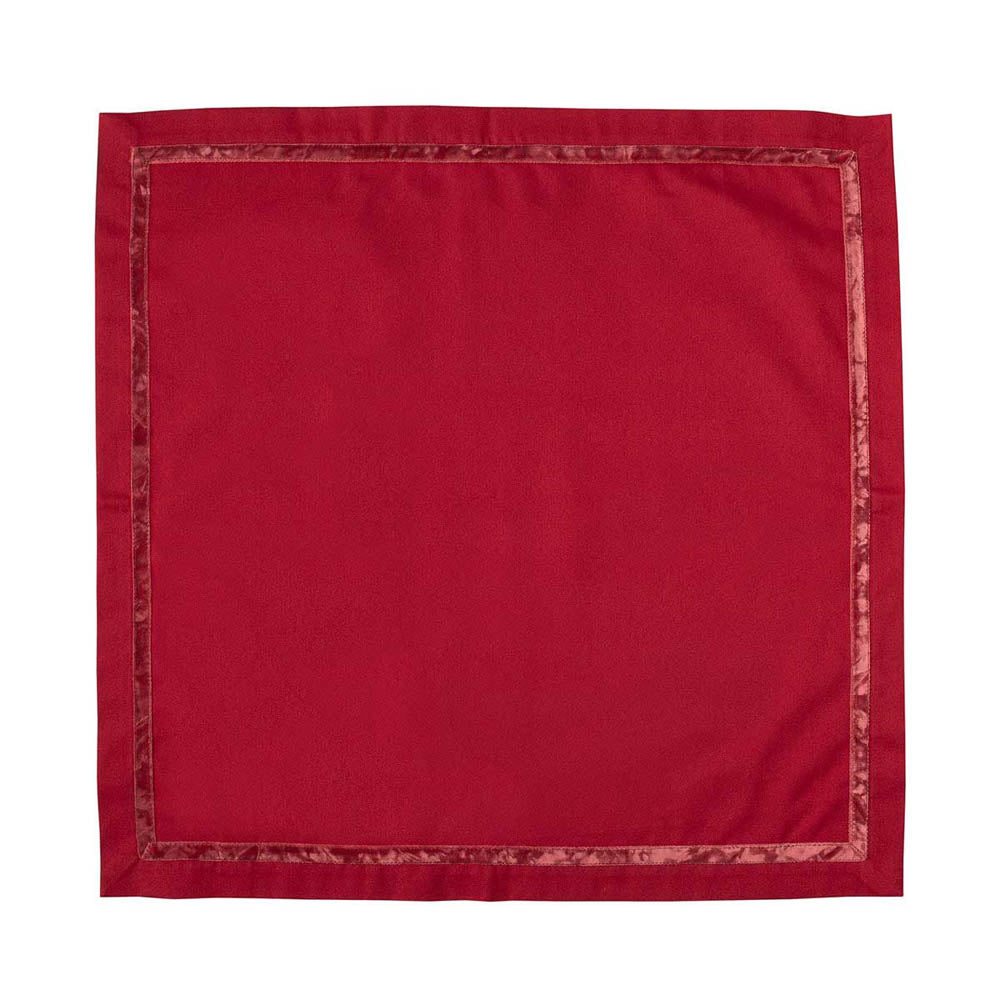 Velvet Trim Napkin - Ruby by Juliska Additional Image-4