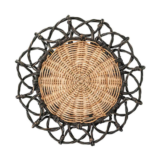 Provence Rattan Placemat - Black by Juliska