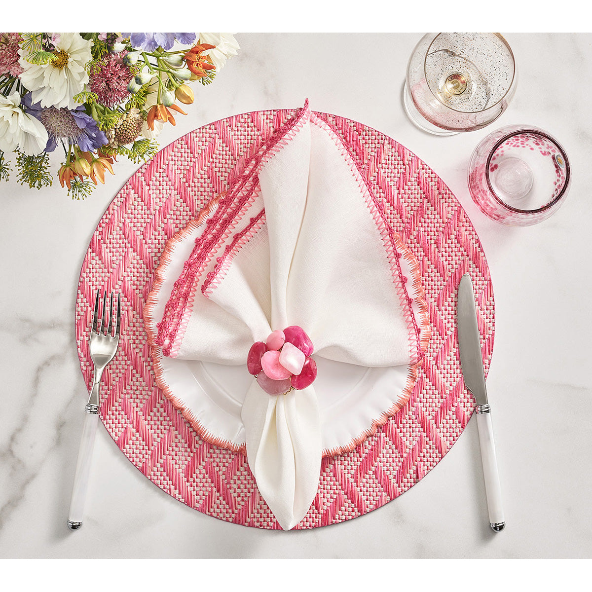 Knotted Edge Napkin - Set of 4 by Kim Seybert Additional Image-27