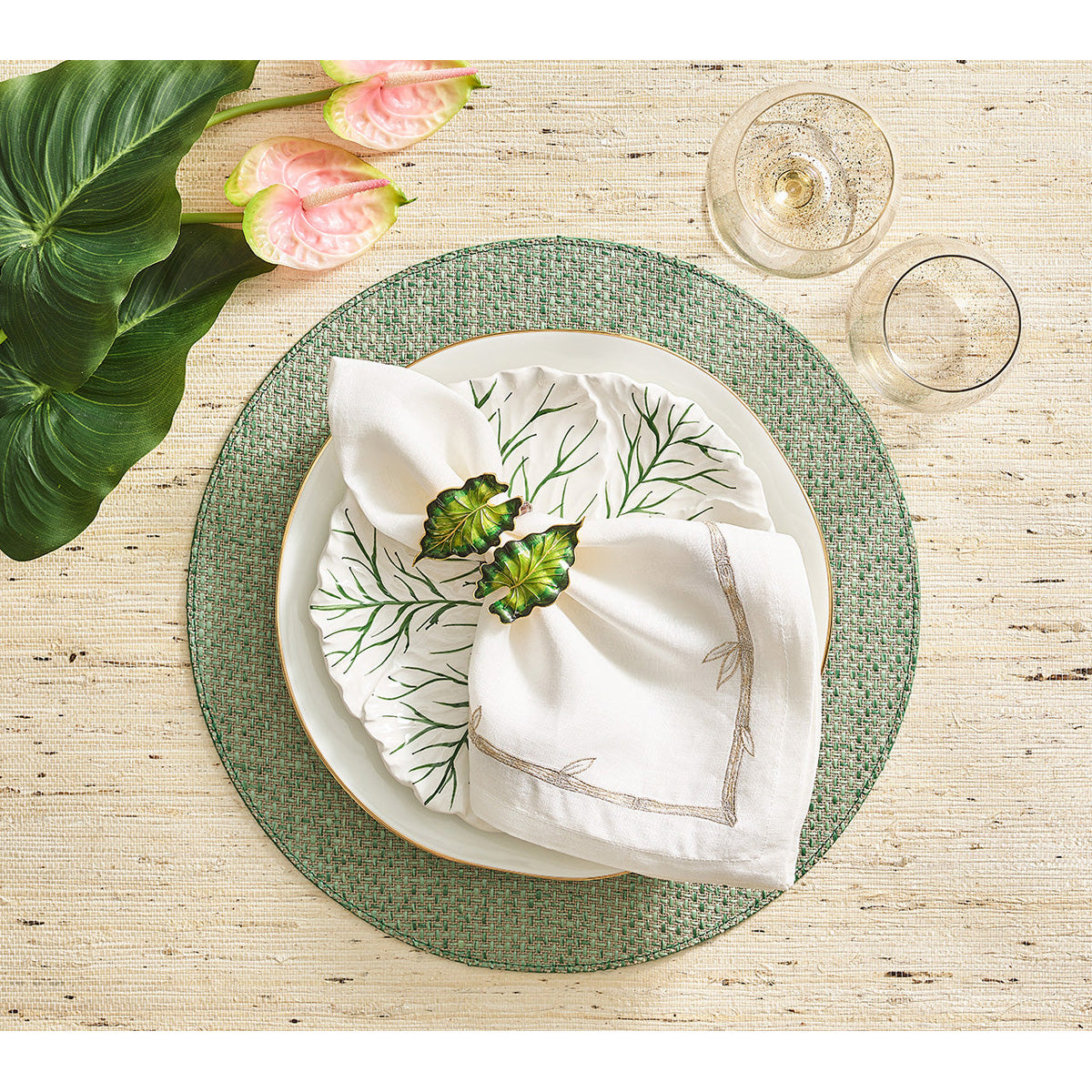 Bamboo Napkin - Set of 4 by Kim Seybert Additional Image-2