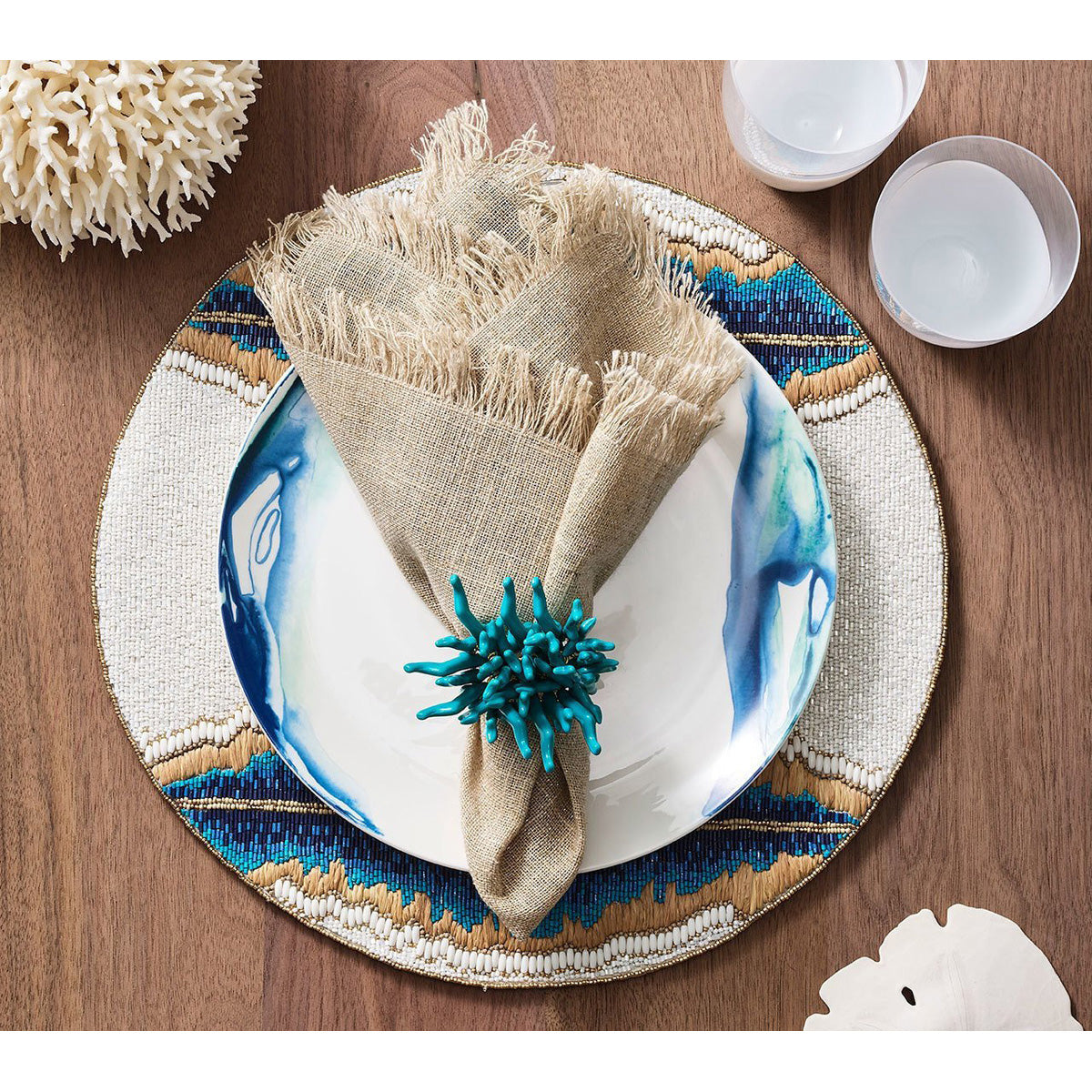 Fringe Napkin - Set of 4 by Kim Seybert Additional Image-7