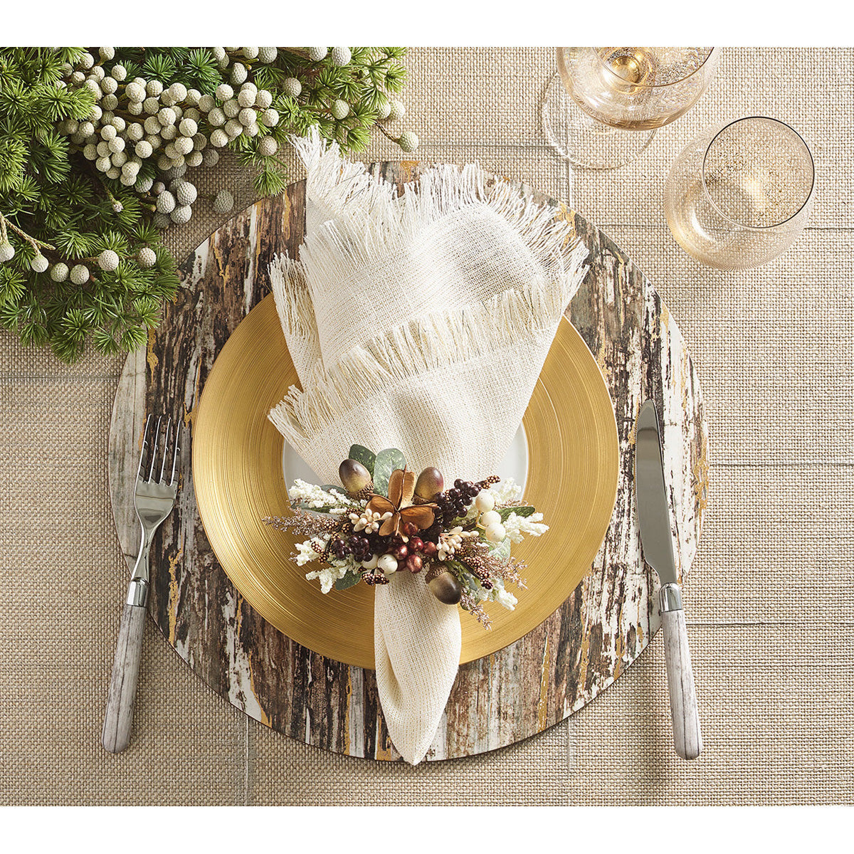 Fringe Napkin - Set of 4 by Kim Seybert Additional Image-9