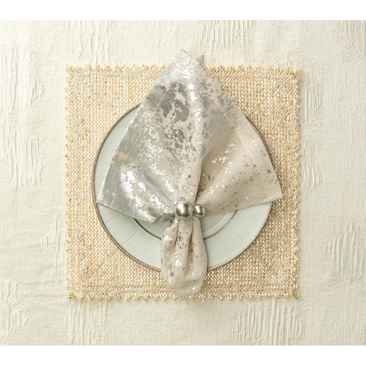 Pearl Napkin Ring - Set of 4 by Kim Seybert Additional Image-3