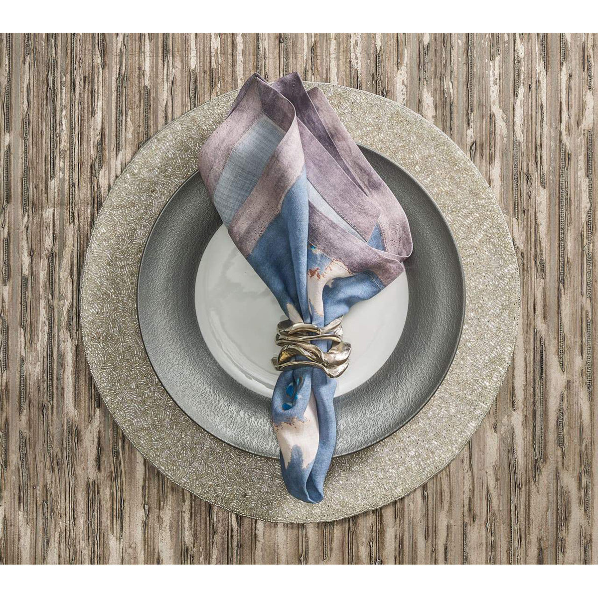 Flux Napkin Ring - Set of 4 by Kim Seybert Additional Image-8