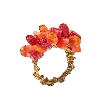 Poppy Napkin Ring - Set of 4 by Kim Seybert Additional Image-7