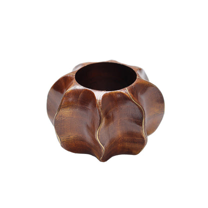 Twist Napkin Ring in Brown & Gold - Set of 4 by Kim Seybert Additional Image-5 Additional Image-5