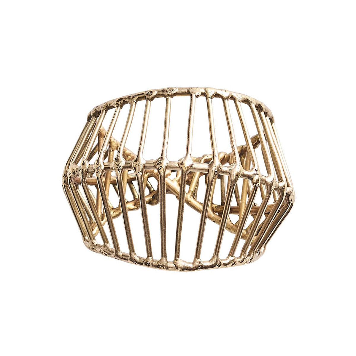 Cage Napkin Ring - Set of 4 by Kim Seybert Additional Image-1