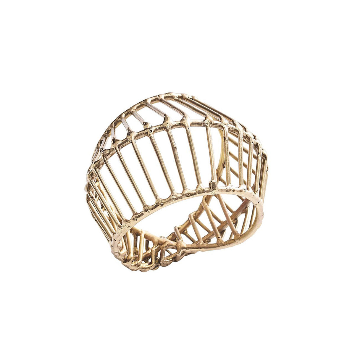 Cage Napkin Ring - Set of 4 by Kim Seybert Additional Image-7