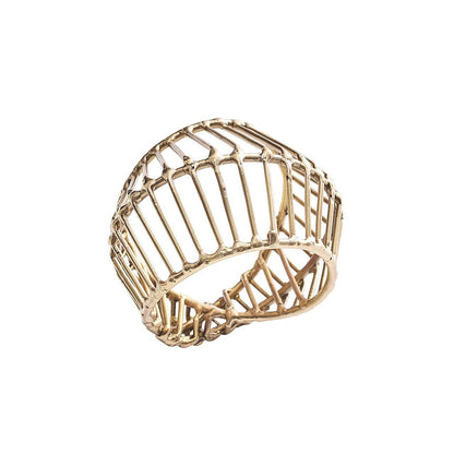 Cage Napkin Ring - Set of 4 by Kim Seybert Additional Image-7