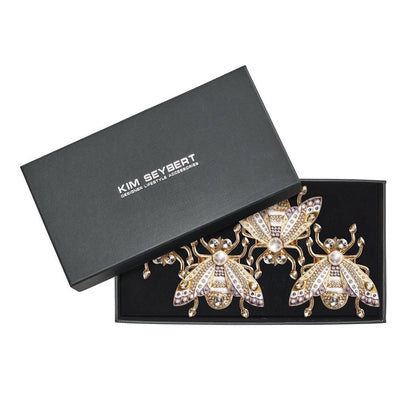 Glam Fly Napkin Ring - Set of 4 in a Gift Box by Kim Seybert Additional Image-3