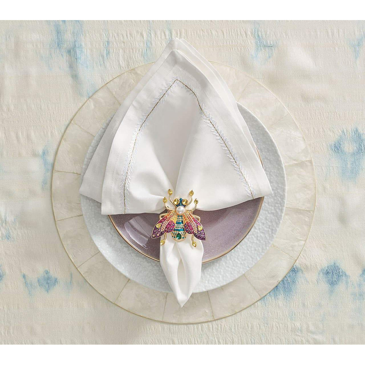 Glam Fly Napkin Ring - Set of 4 in a Gift Box by Kim Seybert Additional Image-6