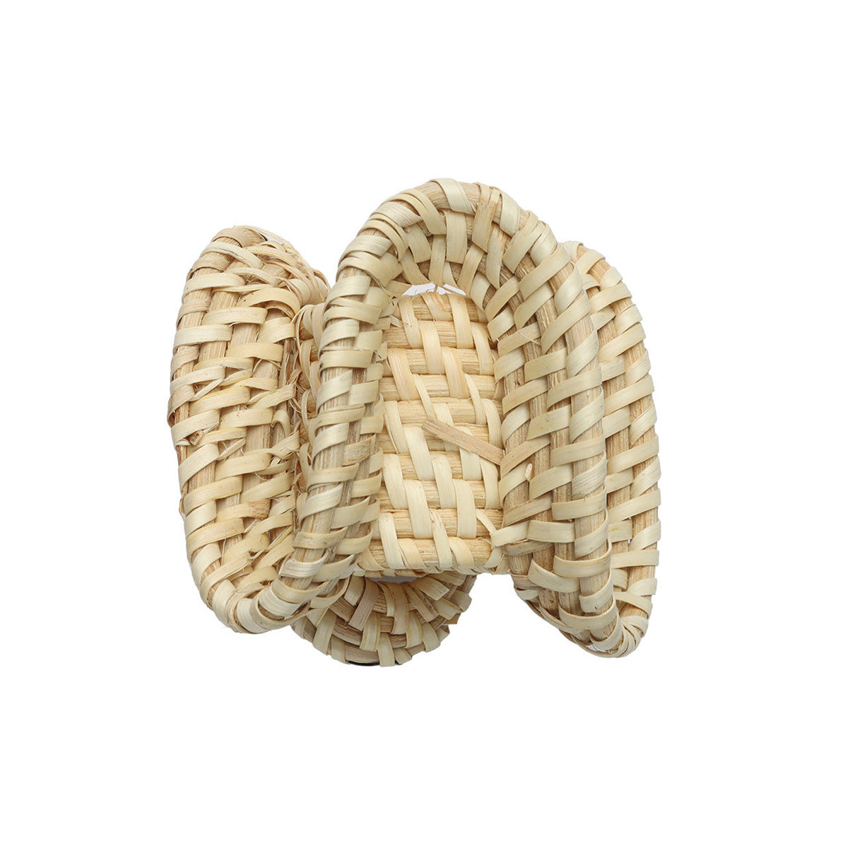Ruffle Napkin Ring in Natural - Set of 4 by Kim Seybert Additional Image-2