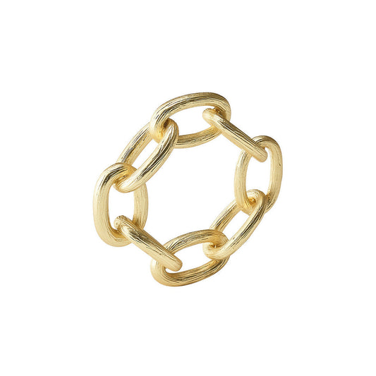 Chain Link Napkin Ring in Gold - Set of 4 by Kim Seybert
