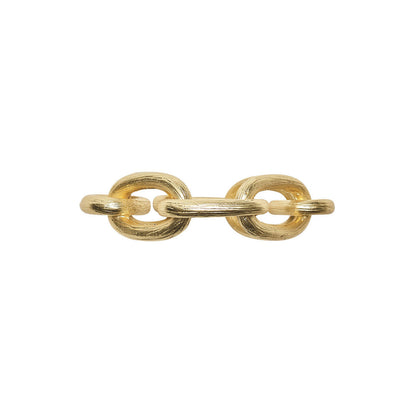 Chain Link Napkin Ring in Gold - Set of 4 by Kim Seybert Additional Image-5 Additional Image-5