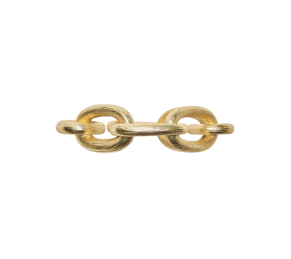 Chain Link Napkin Ring in Gold - Set of 4 by Kim Seybert Additional Image-5 Additional Image-6