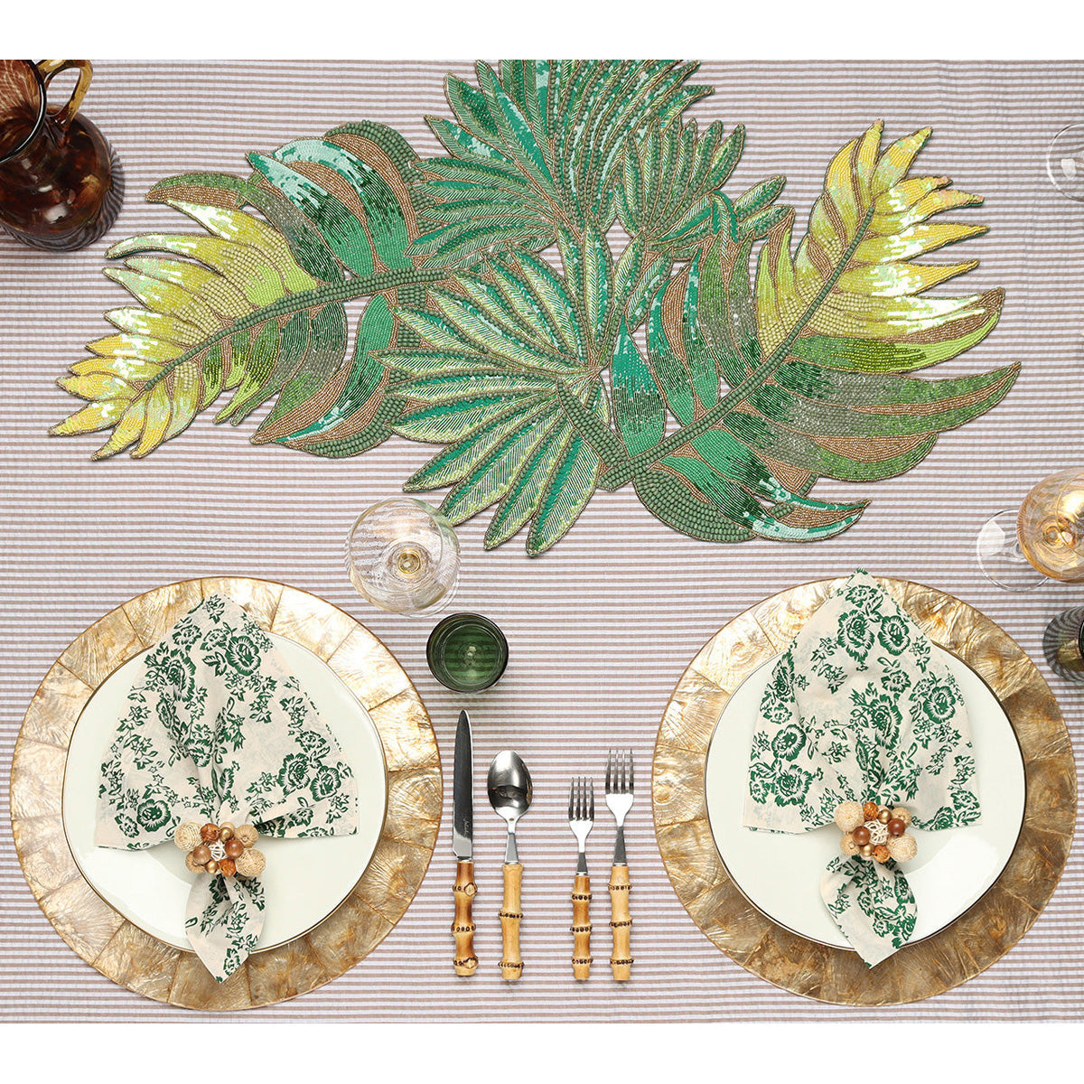 Round Capiz Placemat - Set of 4 by Kim Seybert Additional Image-5