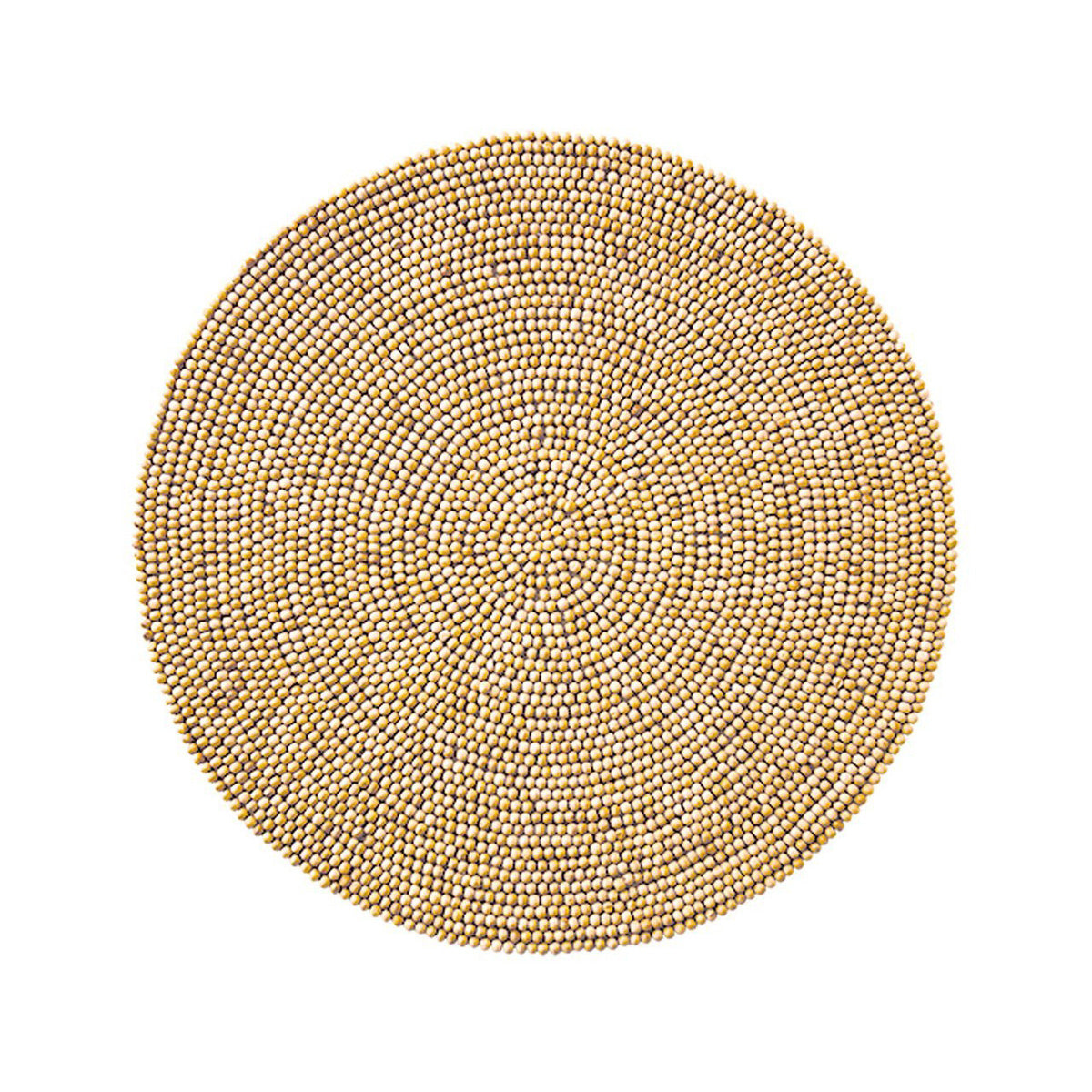 Wood Round Placemat in Natural - Set of 4 by Kim Seybert